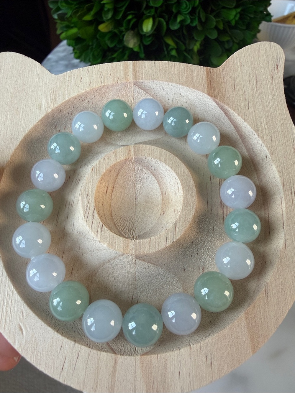 Natural real Myanmar jadeite type A beaded.